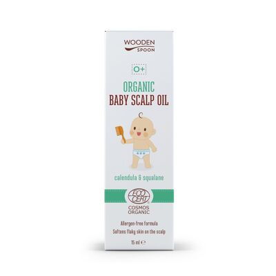 Aceite orgánico para el cuero cabelludo del bebé 0+
