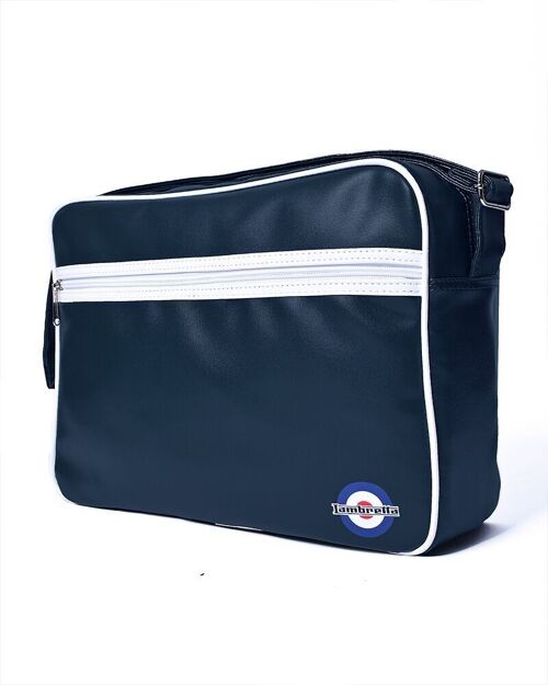 Retro Flight Bag Navy/White