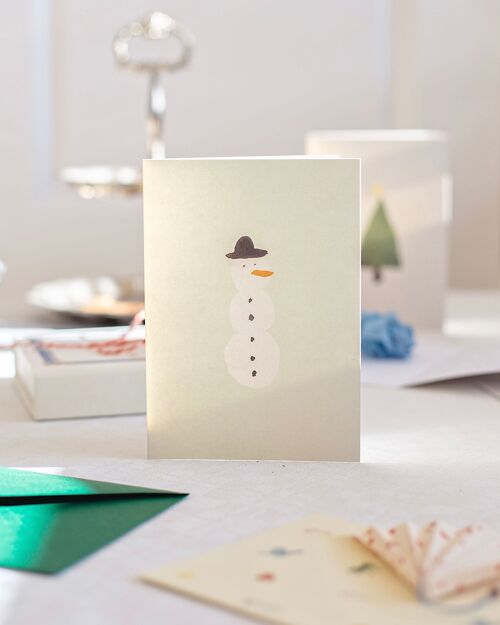 Christmas card – snowman