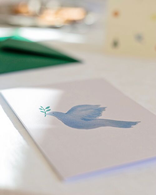 Christmas card – peace dove