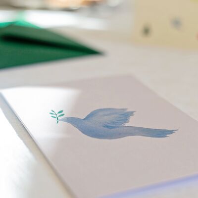 Christmas card – peace dove