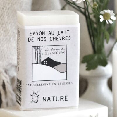 Savon au lait de nos chèvres NATURE par 6