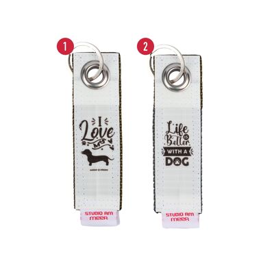 CANVAS KEYCHAIN DOG