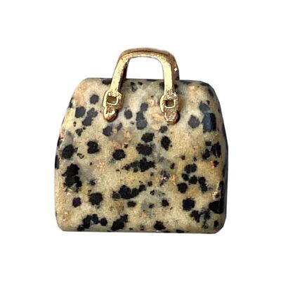 Mini Handbags, 2-2.5cm, Dalmatian Jasper