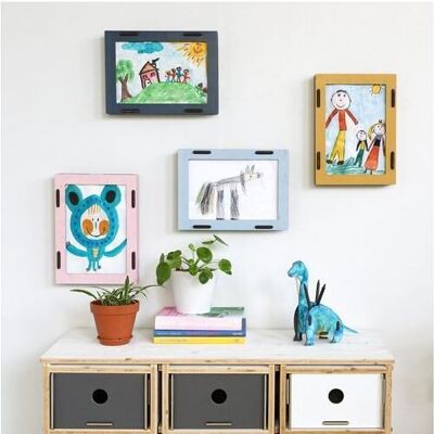 Wooden picture collection frame