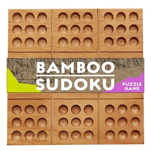 Brainteaser Bamboo Sudoku, Project Genius, EC305, 14x14x3cm