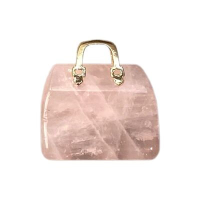 Mini bolsos, 2-2,5 cm, cuarzo rosa