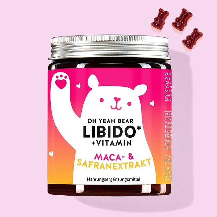 Oh Sì, vitamina della libido dell'orso, maca ed estratto di zafferano