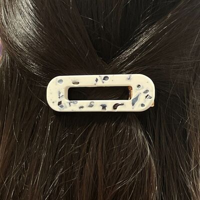 Barrette Jesmonite - Forme rectangle  - 3 Coloris