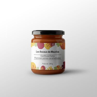 Confettura extra di mele e pere caramellate 240G - Les Bocaux de Maurice