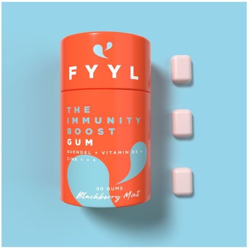Vitaminkaugummi Natur - FYYL GUM - THE IMMUNITY BOOST GUM - 50 Stück