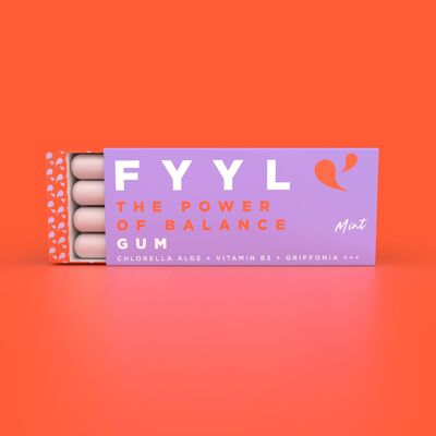 Chewing-gum vitaminé naturel - FYYL GUM - THE POWER OF BALANCE - 12 pièces