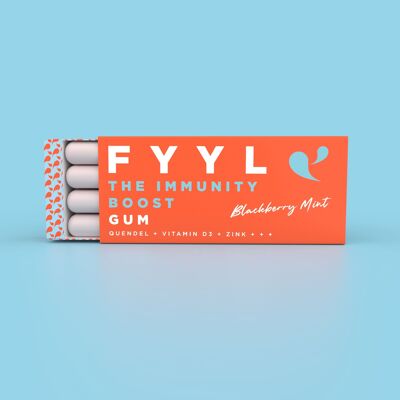 Chewing-gum vitaminé naturel - FYYL GUM - THE IMMUNITY BOOST GUM - 12 pièces