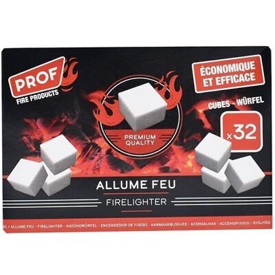 Solid firelighter cube