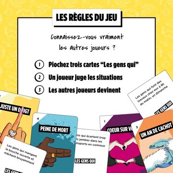 (x18) Les Gens Qui - Jeux de société - LE jeu d'ambiance 100% français 🇫🇷 - Idée cadeau original 🤩 4