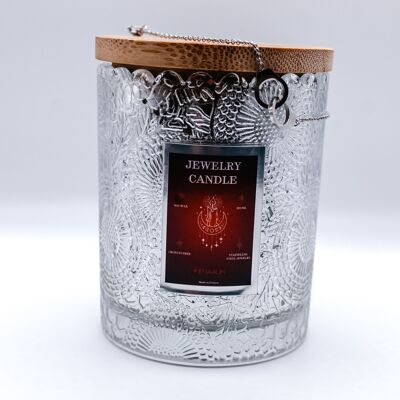 Silver stainless steel jewel candle - MONOÏ