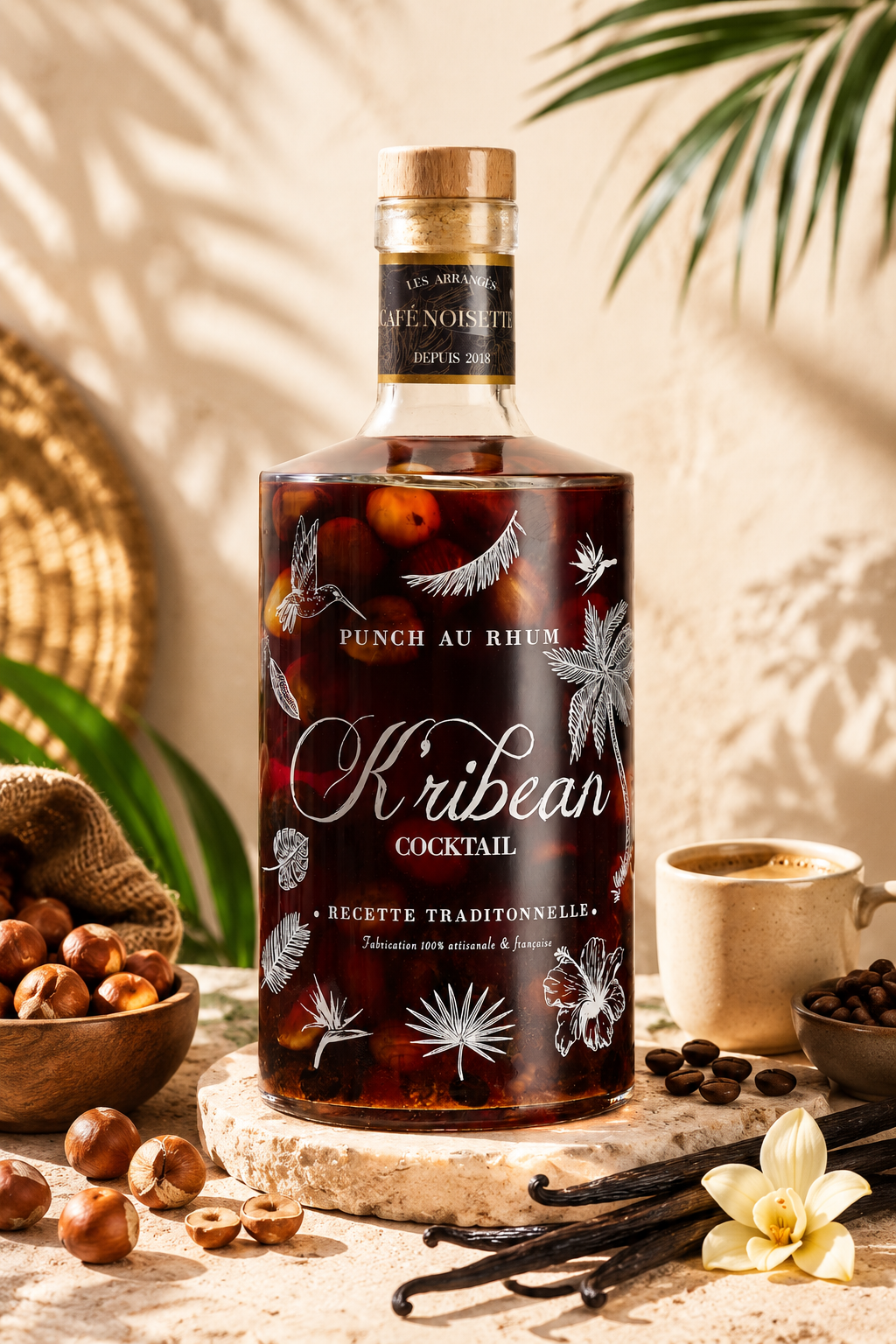 K'RIBEAN COCKTAIL - Rum mit Haselnuss-Kaffee-Geschmack