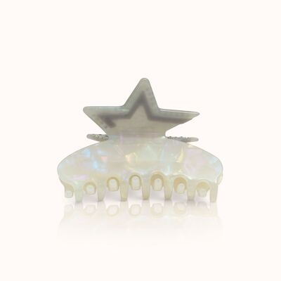 Hair clip Star White