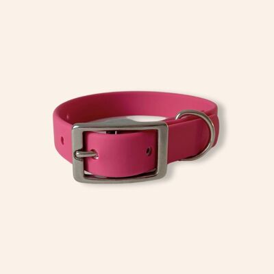 🔥 NEW | Collier waterproof pour chien - couleur Framboise