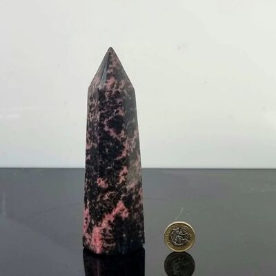 Grand prisme de cristal de rhodonite - 8