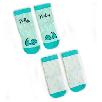 Milk&Moo Ensemble de 4 chaussettes pour bébé Cacha Frog et Sangaloz, 12-24 mois 4