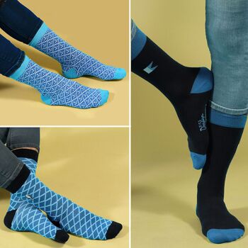 Biggdesign Ocean Chaussettes Pour Hommes Lot De 5 3