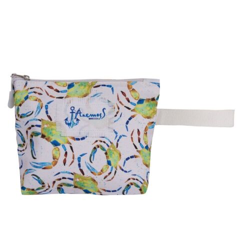 Anemoss Crab Patterned Multi Color Makeup Bag