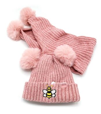 Set cappello e sciarpa, Confezione regalo per bambina, art. 203002 3