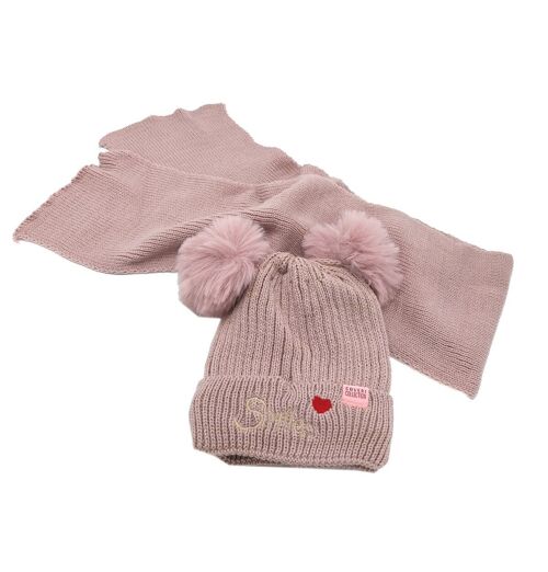 Set cappello e sciarpa, Confezione regalo per bambina, art. 203001