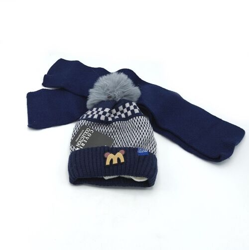 Set hat and scarf, Gift Box for boys , art. 203017