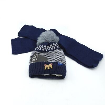 Conjunto gorro y bufanda, Gift Box para niño, art. 203017