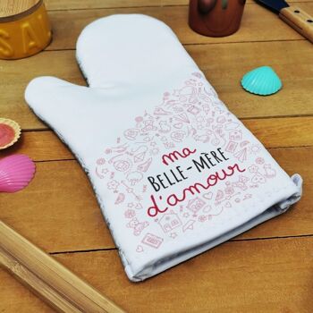 Manique de cuisine "Belle-mère d'amour" de la collection "D'amour - Cadeau pour d'un anniversaire  :  belle mère 1