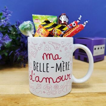 Mug bonbon des années 90 "Belle-mère d'amour" de la collection "D'amour" 1