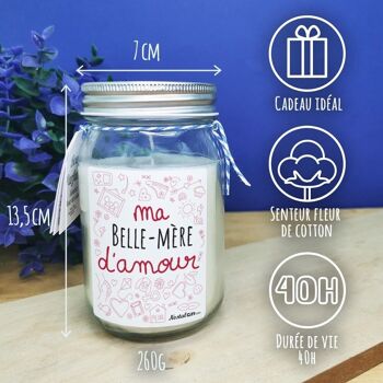 Bougie Jar  "Belle-mère d'amour" de la collection "D'amour" 4