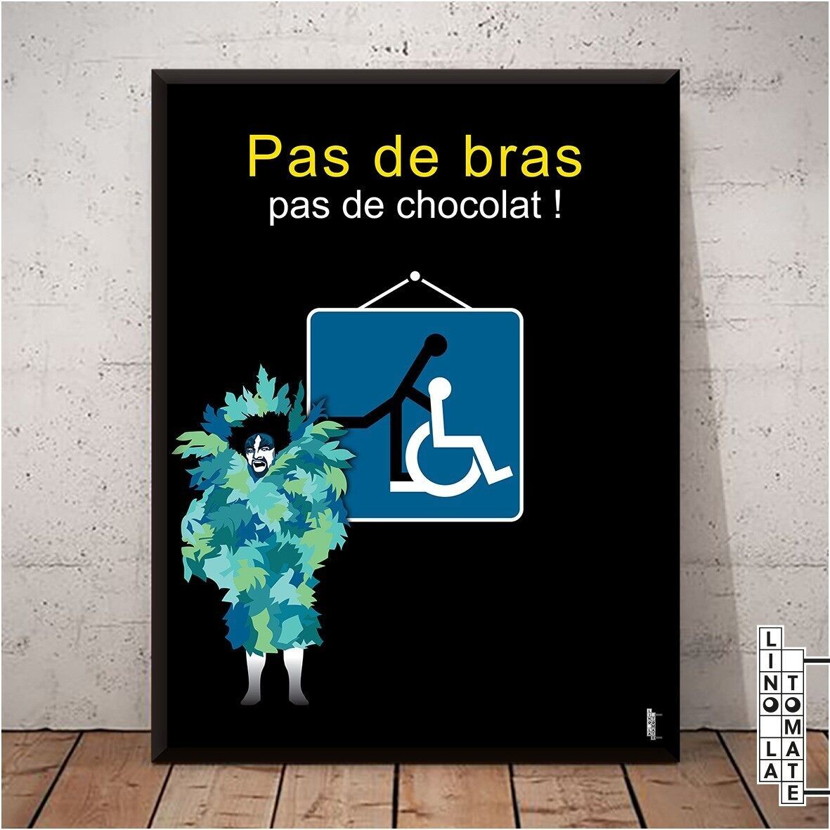 Póster Lino el Tomate L012f
Homenaje de Lino la Tomate a “INTOUCHABLES” (versión francesa)
Nakache y Toledano, François Cluzet, Omar Sy