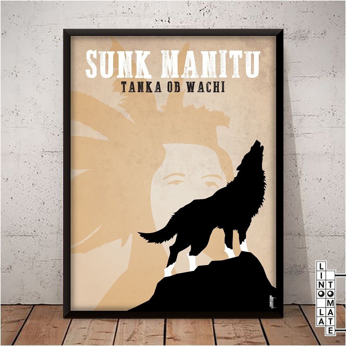 Affiche Lino la Tomate L089
Hommage de Lino la Tomate à « DANSE AVEC LES LOUPS » « DANCES WITH WOLVES » (version universelle)
Kevin Costner