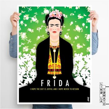Affiche Lino la Tomate L106e
Hommage de Lino la Tomate à « FRIDA » (english version)
Frida Kahlo 3
