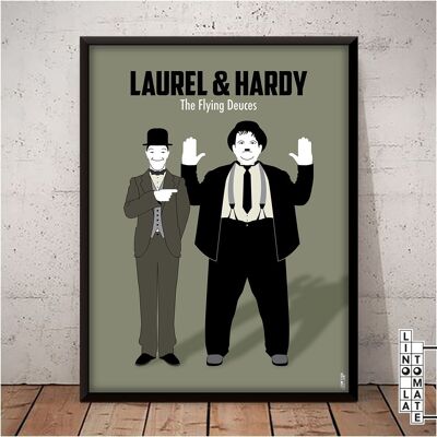 Affiche Lino la Tomate L130e
Hommage de Lino la Tomate à « LAUREL & HARDY » (english version)
Stan Laurel, Oliver Hardy