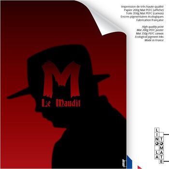 Affiche Lino la Tomate L137f
Hommage de Lino la Tomate à « M LE MAUDIT » (version française)
Fritz Lang 2