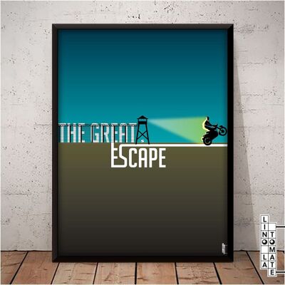 Poster Lino die Tomate L194e
Hommage von Lino la Tomate an „THE GREAT ESCAPE“ (englische Version)
Steve McQueen, Charles Bronson