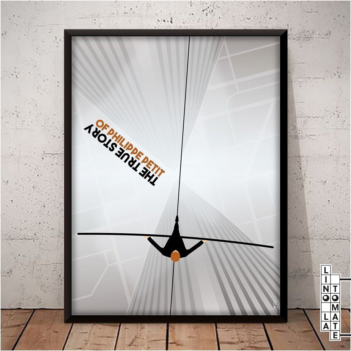 Affiche Lino la Tomate L2111e
Hommage de Lino la Tomate à « THE WALK » (english version)
Philippe Petit, Robert Zemeckis