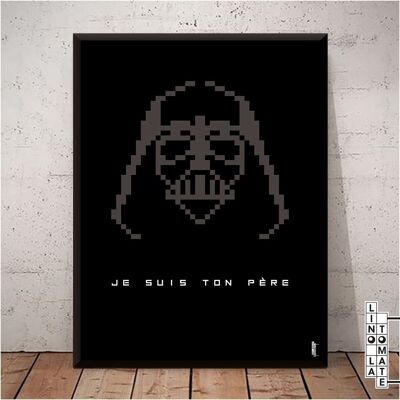 Poster Lino the Tomato L232f
Homage by Lino la Tomate to “STAR WARS” (Darth Vader) (French version)
Pixel Art