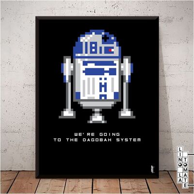 Poster Lino il Pomodoro L237e
Il tributo di Lino il Pomodoro a “STAR WARS” (R2-D2) (versione inglese)
Arte pixelata