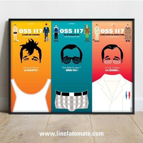 zzzOSS TRIPTYQUE, l'affiche exclusive par LINO LA TOMATE