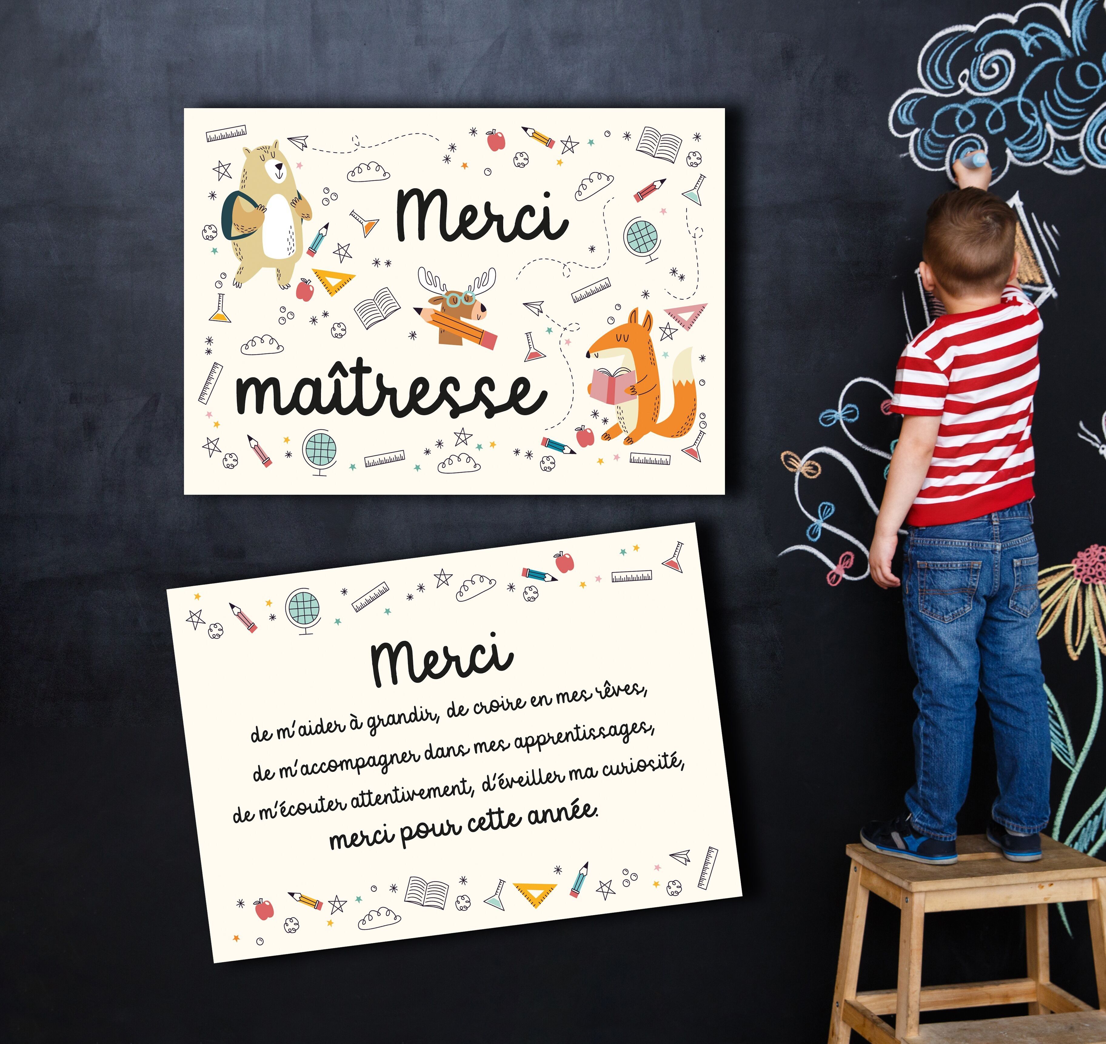 Karte zum Verschenken, Dankeschön Lehrer, Geschenk zum Jahresende, Schule, Lehrer