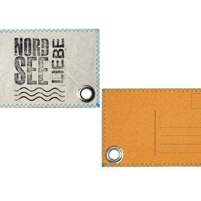 SEGELTUCH POSTKARTE - NORDSEELIEBE