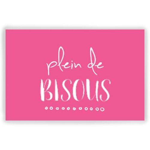 Plein de bisous x 10 cartes - Cartes de vœux