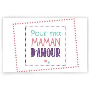 Pour ma maman d'amour x 10 cartes - Cartes de vœux