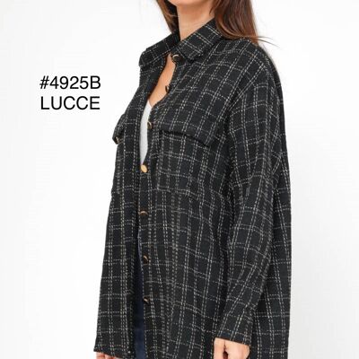 Oversized checked shirt - 4925