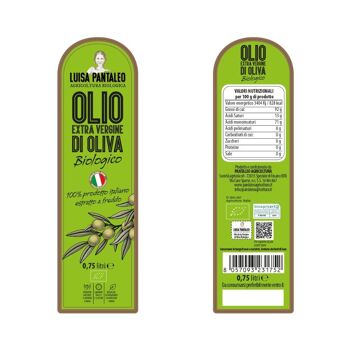 Luisa Pantaleo Olio Extra Vergine Di Oliva Biologico, 6 bottiglie de 0,750 lt, gras en Italie 2